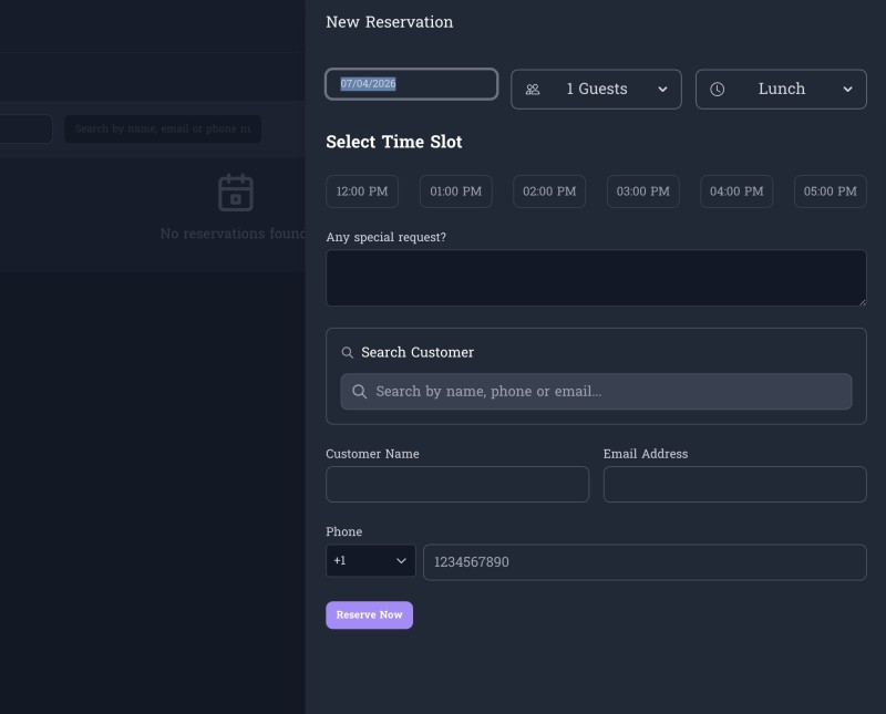 បង្កើនភាពងាយស្រួលក្នុងការកក់តុ